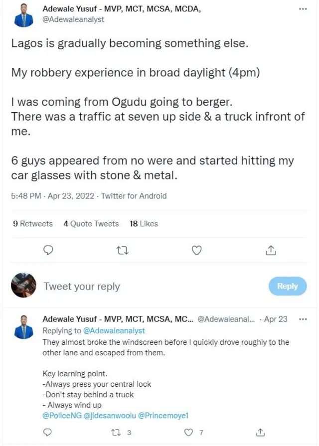 Insecurity in Nigeria: Chidi Mokeme & Soberekon share experience of how Lagos traffic robbers attack dem