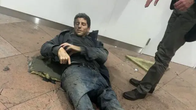 Homem ferido por explosão no aeroporto de Bruxelas