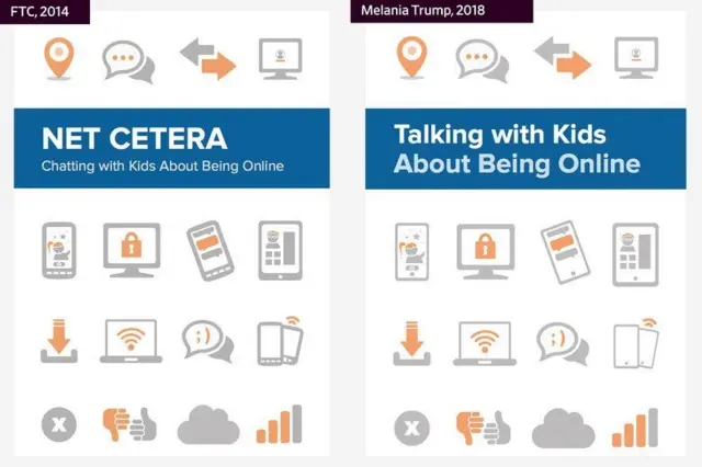 চার বছর আগে প্রকাশ করা বুকলেটের সঙ্গে মেলানিয়ার বুকলেটের অনেক মিল