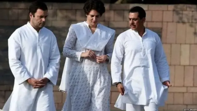 राहुल, प्रियंका और रॉबर्ट वाड्रा