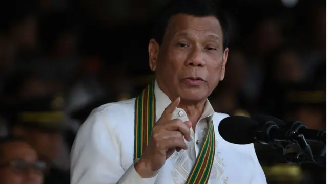 TT Philippines Rodrigo Duterte phát biểu trong lễ kỷ niệm 121 năm ngày thành lập quân đội Philippines tại trụ sở quân đội ở Manila hồi 20/3/2018.