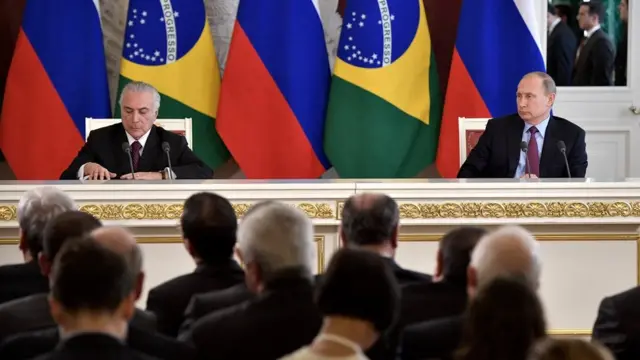 Michel Temer e Vladimir Putin