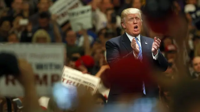 El candidato republicano a la presidencia de Estados Unidos, Donald Trump.