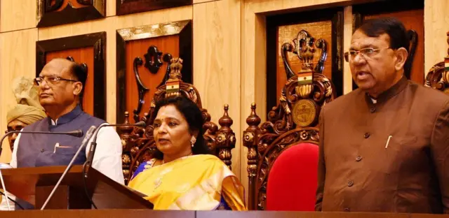 2020లో అసెంబ్లీ సమావేశాల సందర్భంగా మాట్లాడుతున్న తమిళిసై సౌందర రాజన్