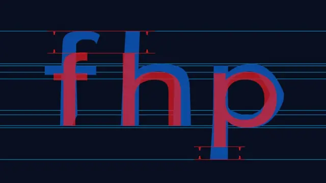 Al hacer que las barras verticales sigan en letras más largas, se reduce la posibilidad de que los disléxicos los confundan. Aquí el ejemplo de las letras "f", "h" y "p".