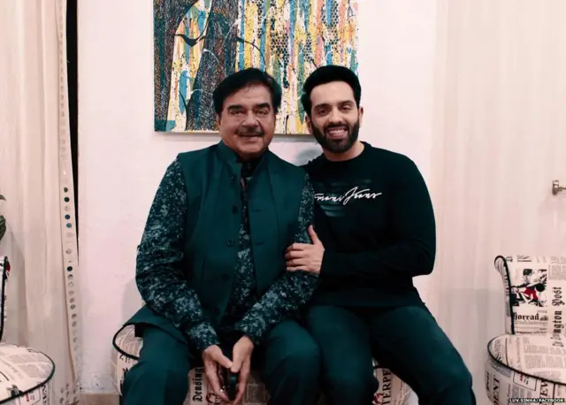 शत्रुघ्न सिन्हा के साथ लव सिन्हा