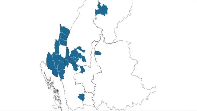 စက်တင်ဘာ ၂၄ ရက်ထိ အင်တာနက်ဖြတ်တောက်ခံထားရတဲ့ မြို့နယ်တွေ