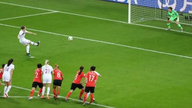 Un cobro de penalti en el Mundial Francia 2019