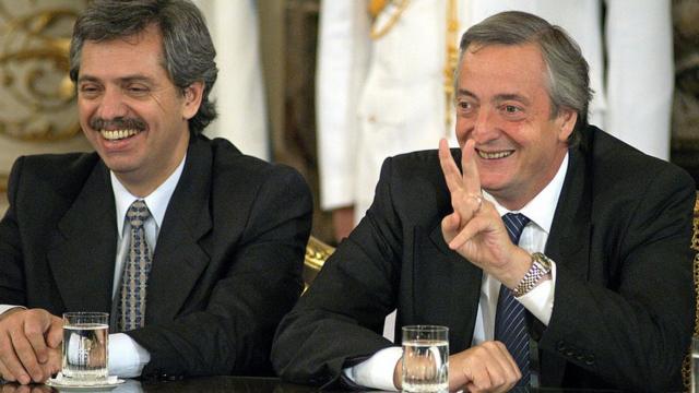 Alberto Fernández y Néstor Kirchner.