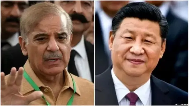 शहबाज़ शरीफ़ और शी जिनपिंग
