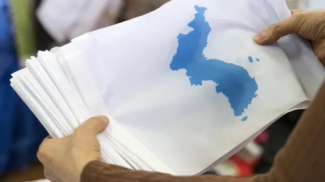 A bandeira da unidade coreana