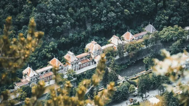 Neptune Baths viewed from high vantage point