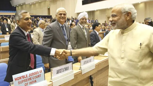 नरेंद्र मोदी और सुप्रीम कोर्ट के जज