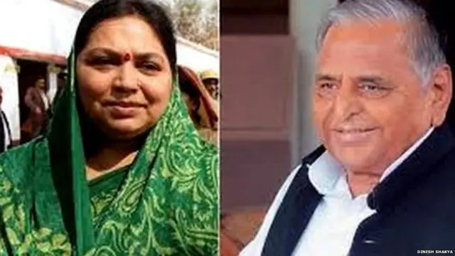 साधना यादव और मुलायम सिंह यादव