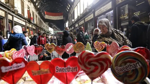 大马士革旧城区的哈米迪亚大市场