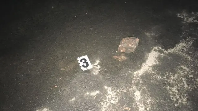 Одразу після того, як протест у Нових Санжарах завершився, правоохоронці стали фіксувати речові докази