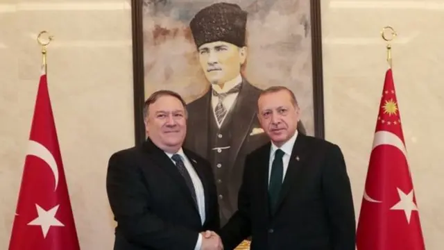 إردوغان وبومبيو