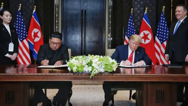 সিঙ্গাপুর কিম ট্রাম্প শীর্ষ বৈঠক