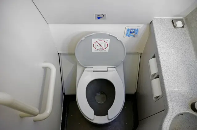 Baño de avión