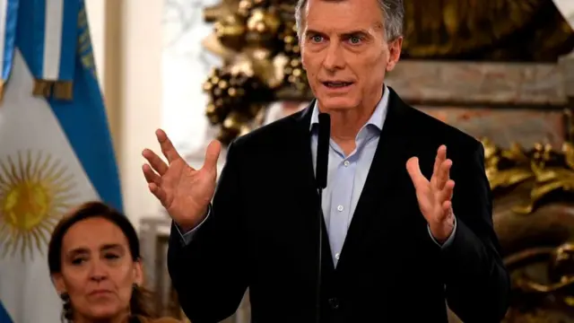 Mauricio Macri en la Casa Rosada.