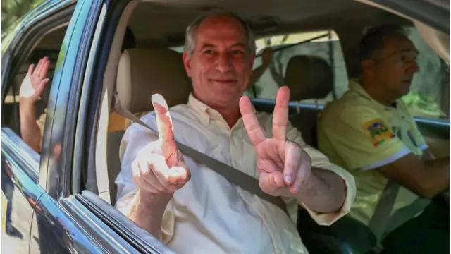 Ciro Gomes no dia da votação