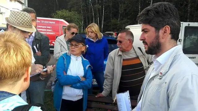 Илья Свиридов на встрече с жителями в Митино