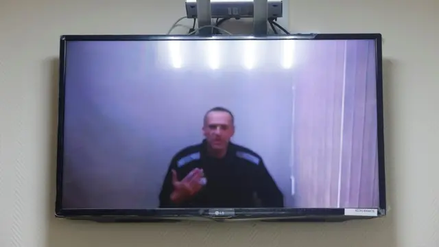Алексей Навальный во время суда