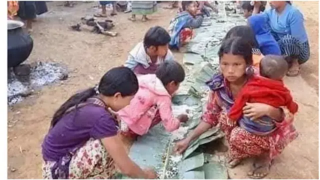 ရသေ့တောင်မြို့နယ်က စစ်ရှောင်စခန်းတစ်ခု