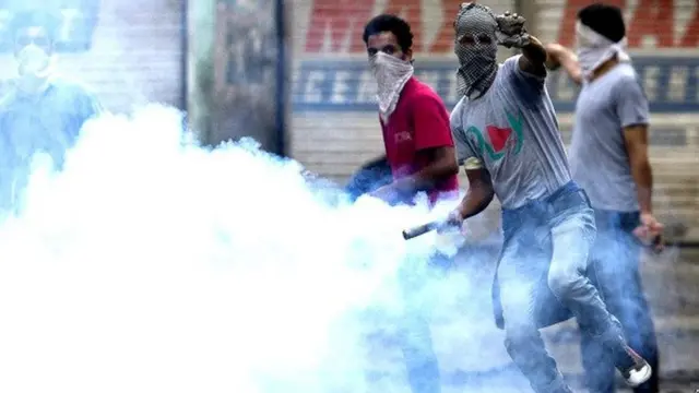 भारत प्रशासित कश्मीर में विरोध प्रदर्शन