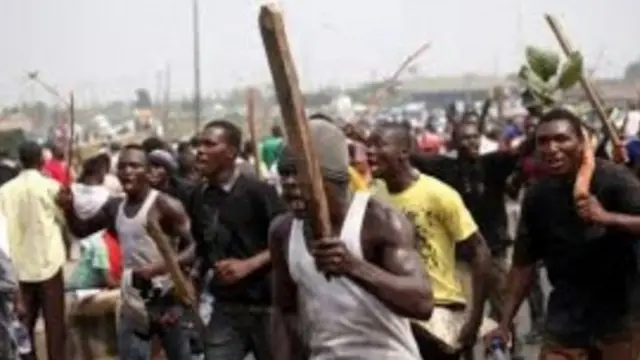 Aworan yii wa lati ibi rogbodiyan to waye ni Iwo-Road nilu Ibadan ni oṣu Kẹfa, ọdun 2021