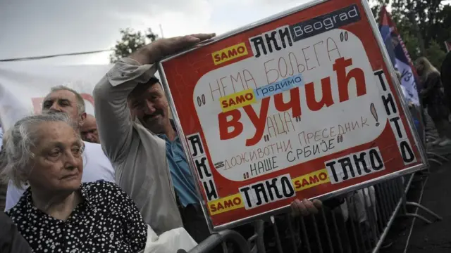 митинг, вучић