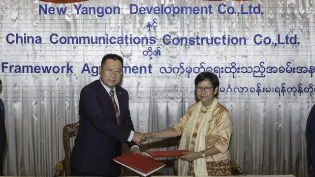 မြို့သစ်စီမံကိန်းမူဘောင်လုပ်ငန်းစဉ်အတွက် ရန်ကုန်တိုင်းစီမံဘဏ္ဍာဝန်ကြီးဒေါ်နီလာကျော်နဲ့ တရုတ်CCCCကုမ္ပဏီတို့ သဘောတူခဲ့ကြ