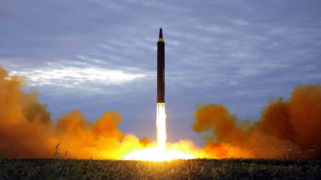 Lanzamiento de cohete norcoreano.