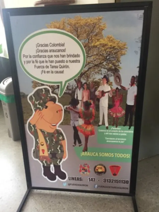 Cartel de difusión del Ejército.