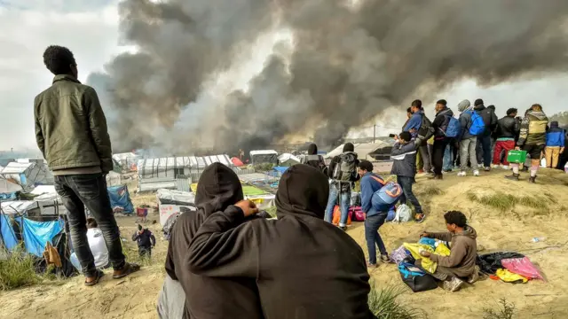 Лагерь мигрантов в Кале