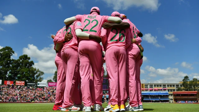 L'équipe nationale de cricket d'Afrique du Sud se rassemble à Johannesburg, Afrique du Sud - Dimanche 9 février 2020