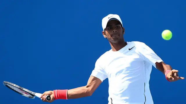 सुमीत नागल, रॉजर फेडरर, युएस ओपन