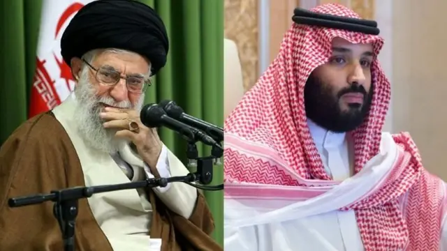 ولي العهد السعودي والمرشد الأعلى خامنئي