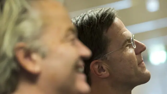 Geert Wilders y Mark Rutte