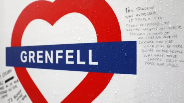Grenfell Tower çevresindeki duvar yazılamaları
