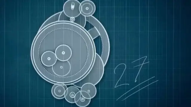 Première surprise : 27 roues dentées ont été trouvées à l'intérieur.