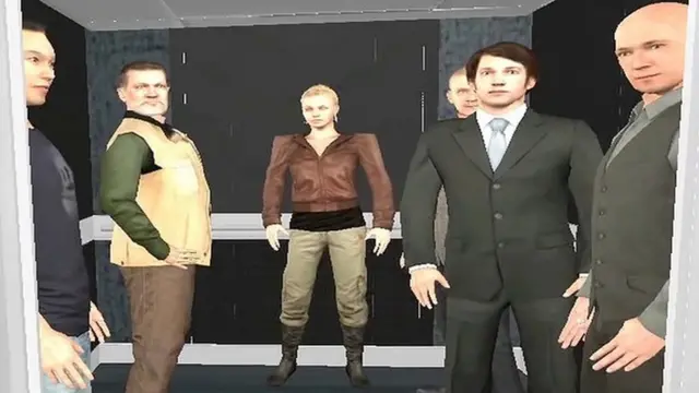 虚拟场景：电梯里的人