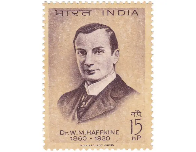 Selo indianocasas de apostas com deposito de 1 realhomenagem a Waldermar Haffkine