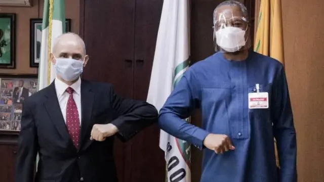 H.E. Hocine Latli and Geoffrey Onyeama