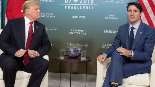 Donald Trump y Justin Trudeau