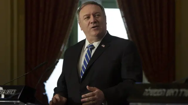 Майк Помпео на пресс-конференции в Иерусалиме, 19 ноября 2020 года