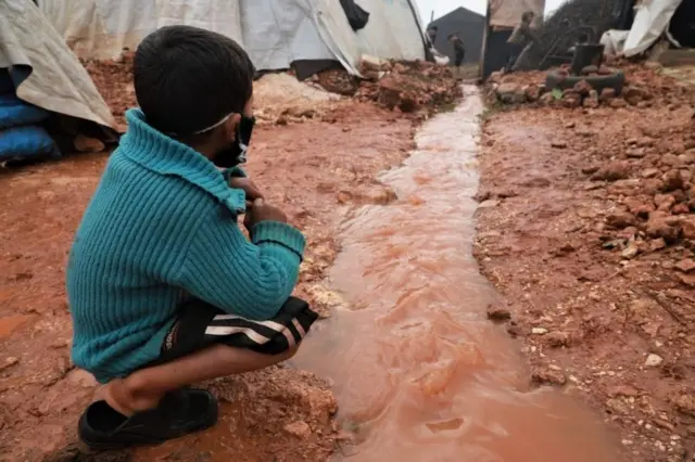 مخيم للاجئين شمال سوريا