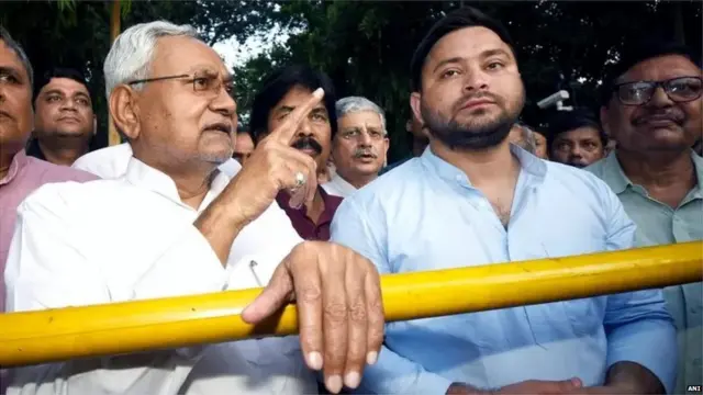 नीतीश कुमार और तेजस्वी यादव