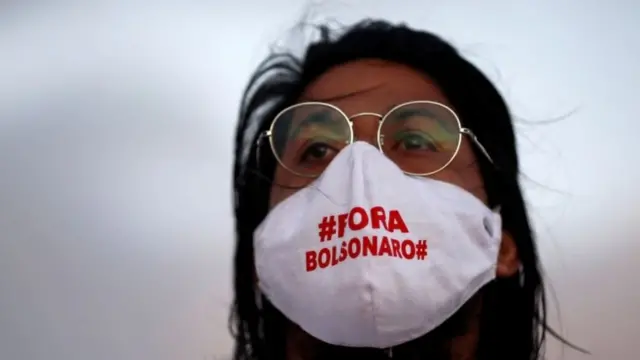 Демонстрант в Бразилии