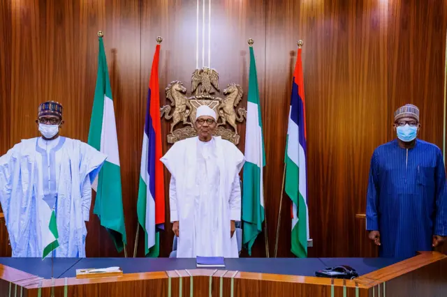 Buhari da Yakubu Dogara da Mai Mala Buni
